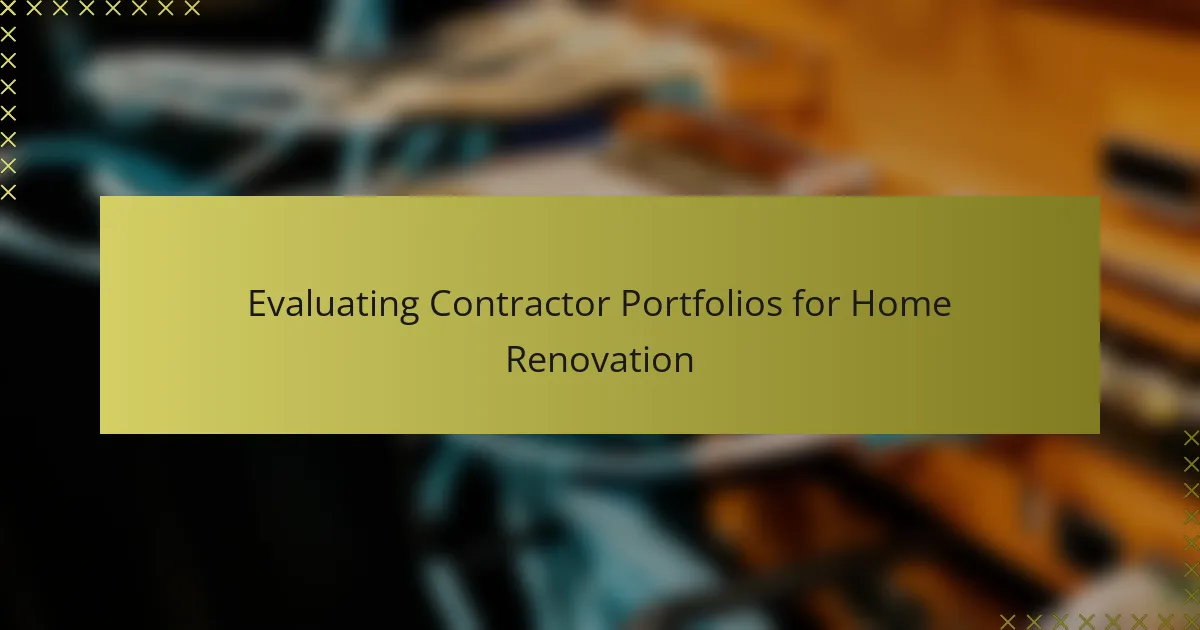 Ocena portfolio wykonawców do renowacji domu