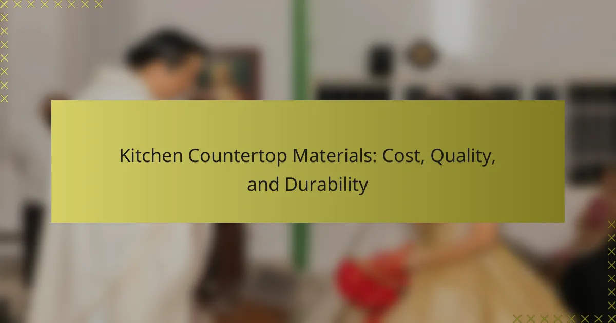 Materiały na blaty kuchenne: koszt, jakość i trwałość