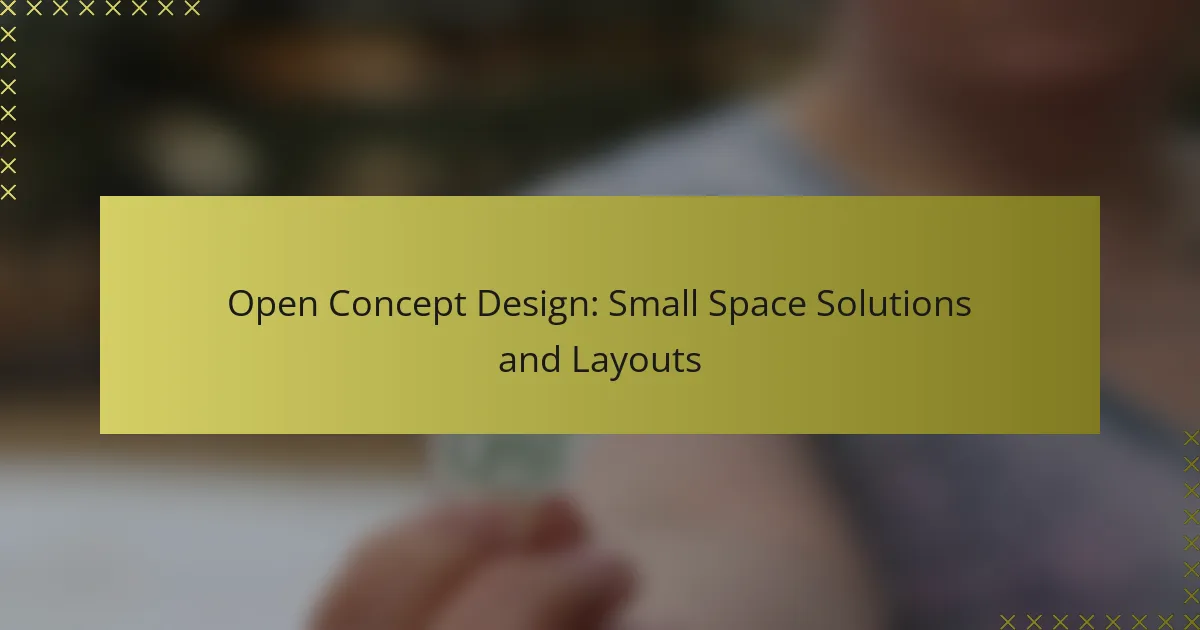Projekt otwartej koncepcji: rozwiązania i układy małych przestrzeni